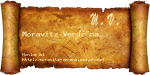 Moravitz Veréna névjegykártya